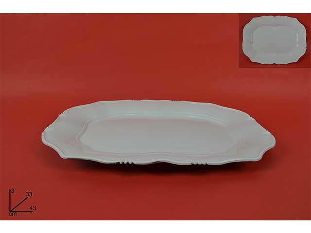 vassoio 43x33cm bianco mo002488c