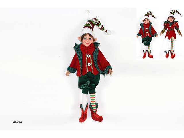 elfo con abito e cappello paillettes mn001185