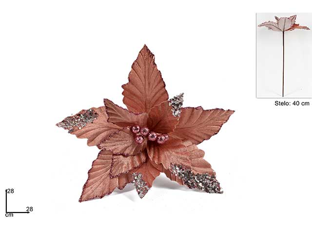 stelo fiore rosa antico ro009997f