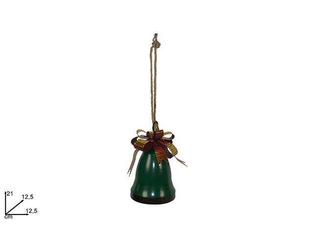 campana metallo 12.5x21 verde mo002754c