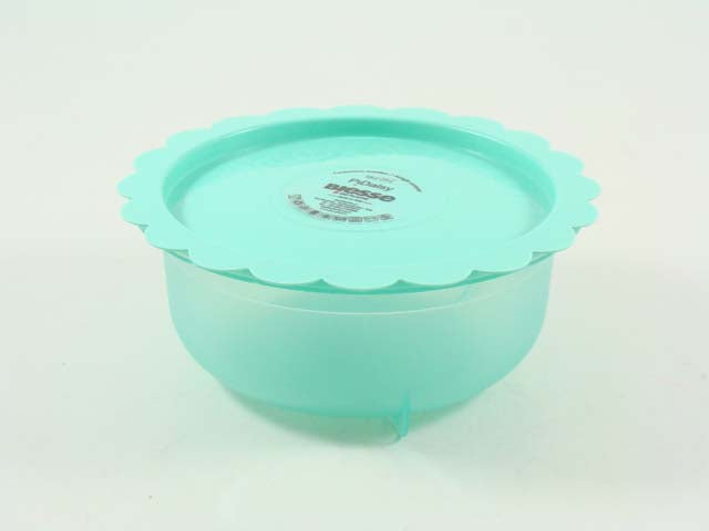 contenitore ermetico con coperchio 1300cc 20x8cm acquamarina