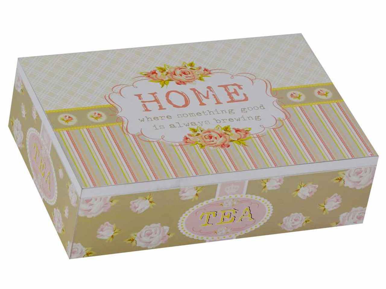 Scatola porta the rettangolare home cm24x16xh7