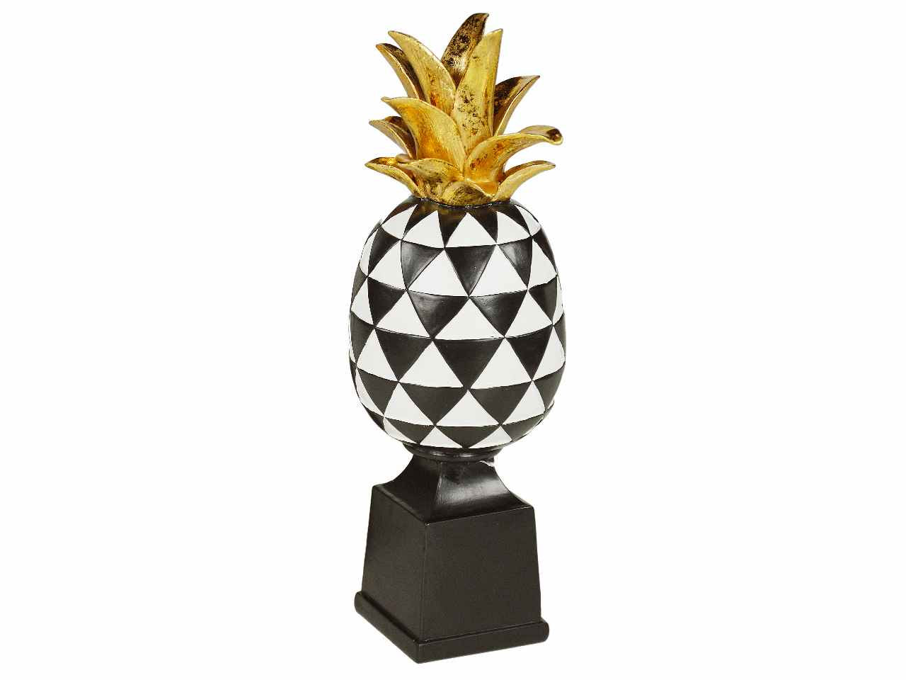Ananas bianco/nero h33cm 9152720000