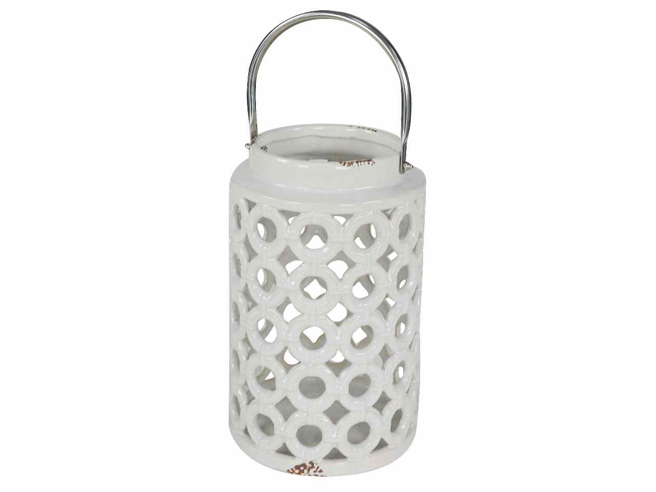 Lanterna bianca 18xh28cm 9176540000