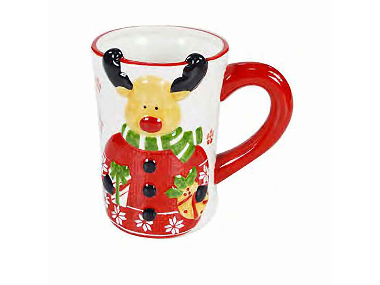 Tazza mug con renna ln-0006 cm. 16 x 11, 5x15