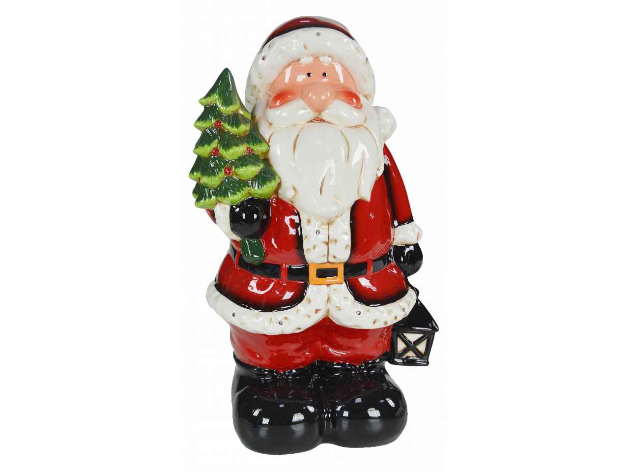 Babbo natale con led e musica nbk-2582 cm27x23x50