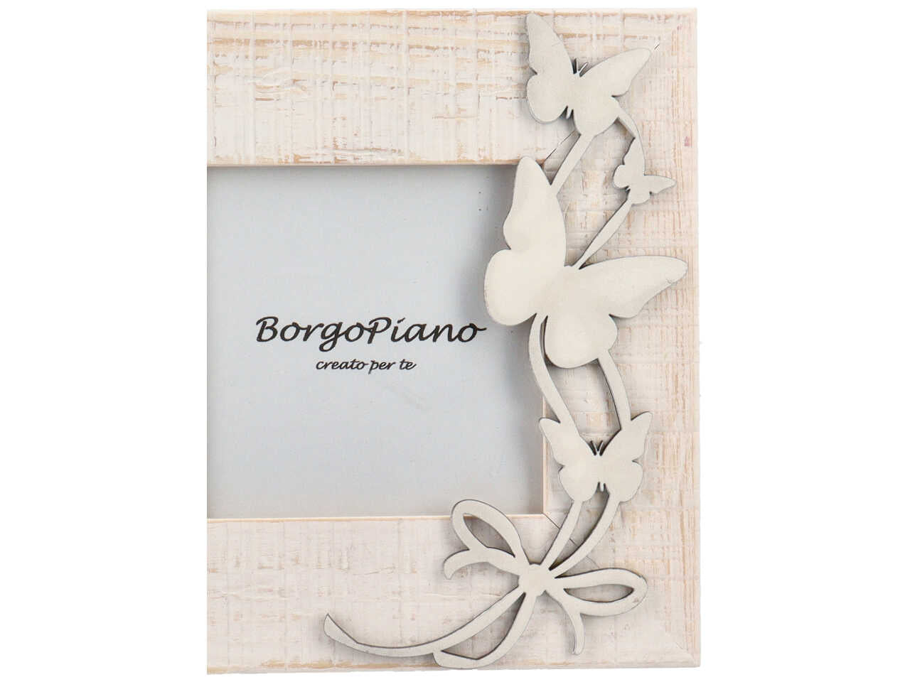 porta foto 10x10 ramo farfalle rf3840/bn