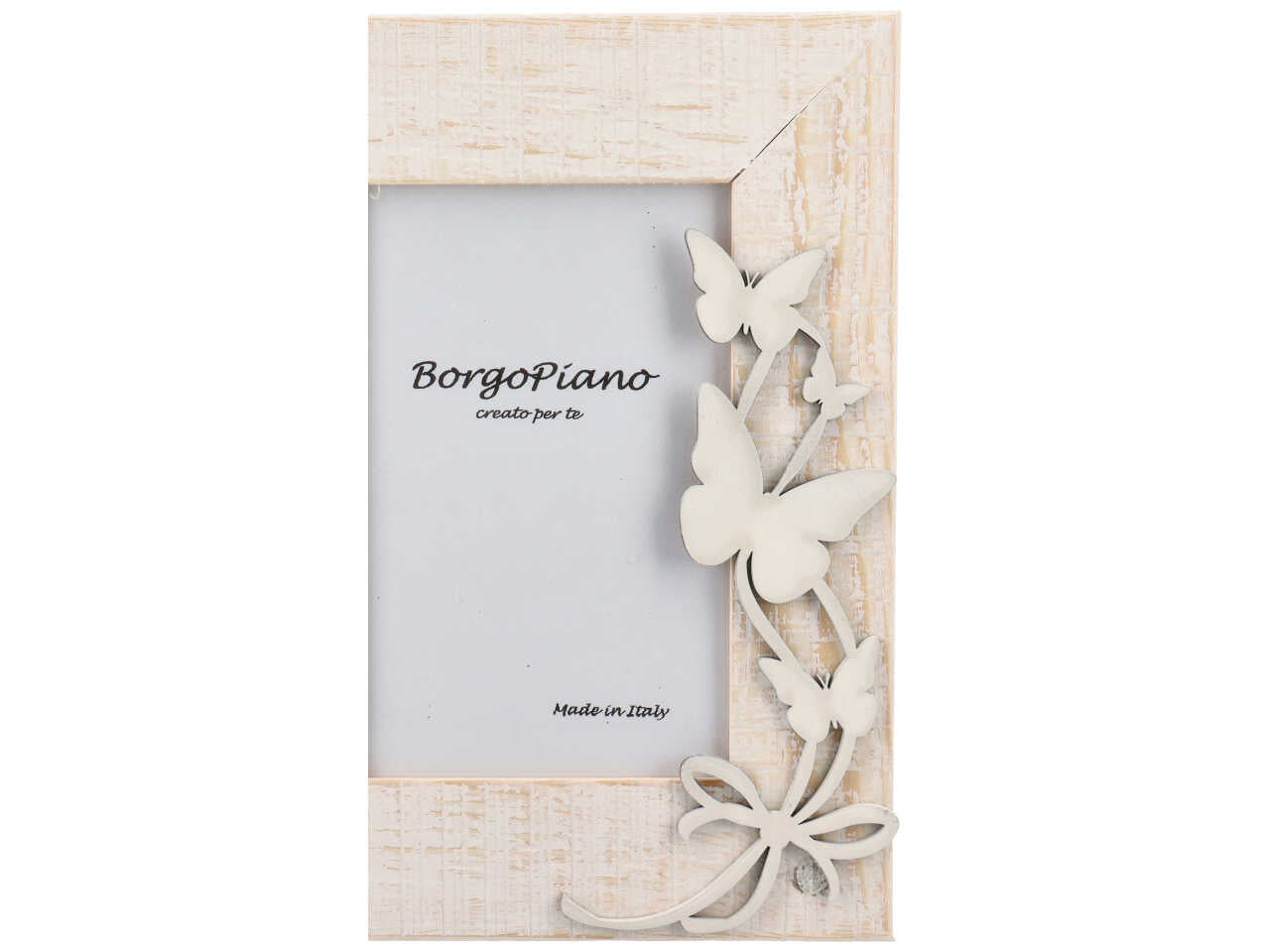 porta foto 10x15 ramo farfalle rf3841/bn