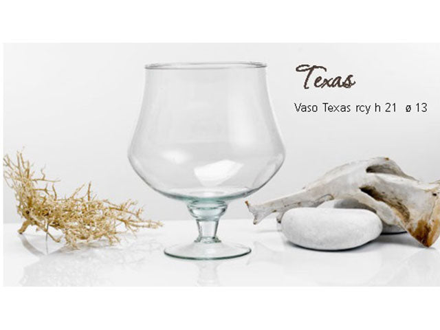 Linea vetro vaso texas 21cm rcy19