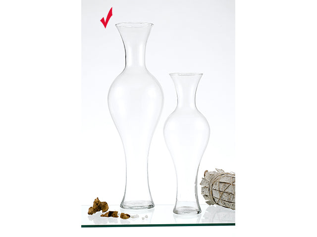 linea vetro vaso flora h70cm 1980
