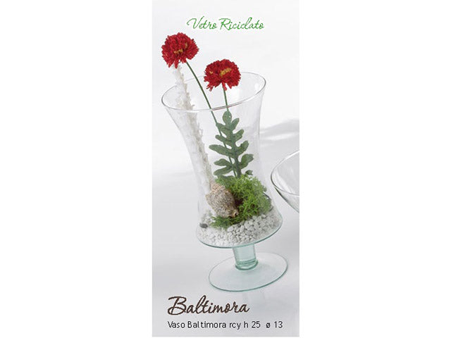 Linea vetro vaso baltimora 25cm rcy24