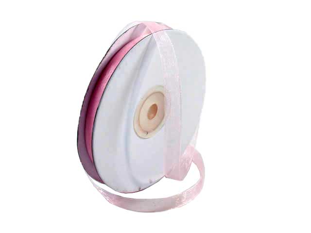 nastro organza 10mm.50mt.rosa e1010