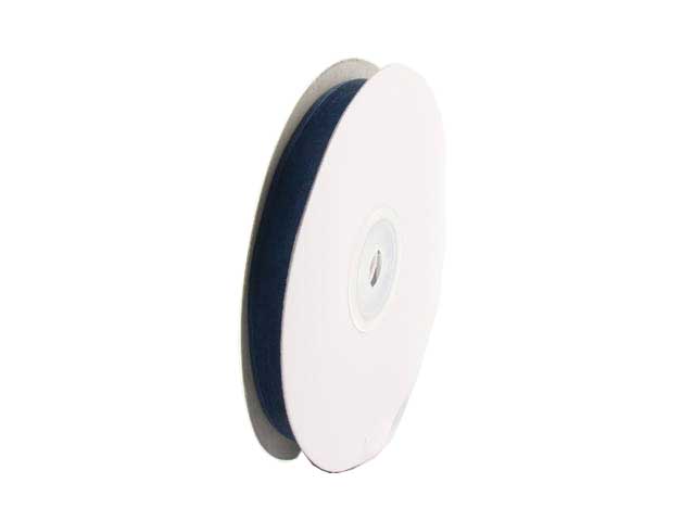 nastro organza 10mm. 50mt.blu e1014
