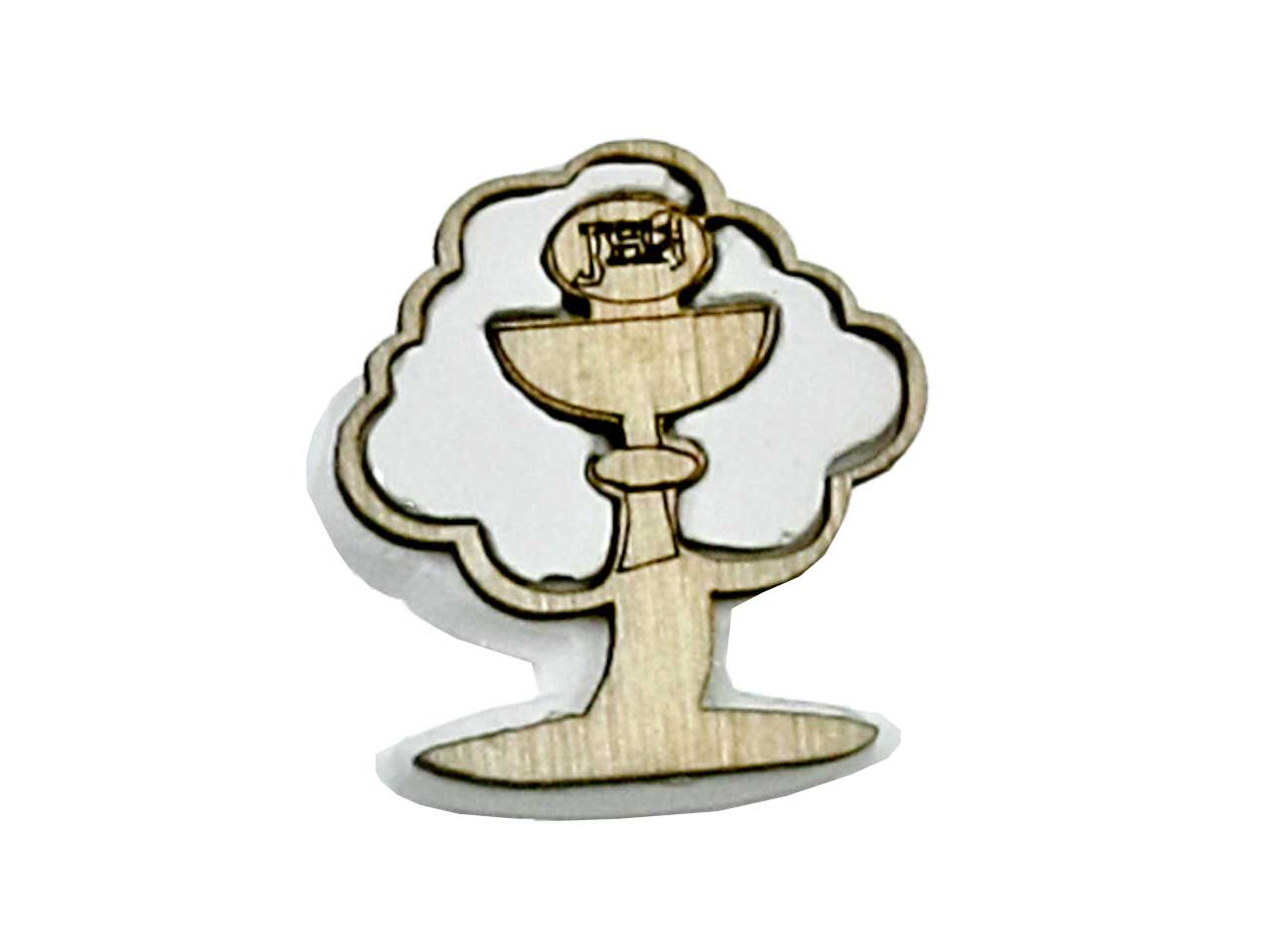 dec.albero comunione gesso+legno l2152