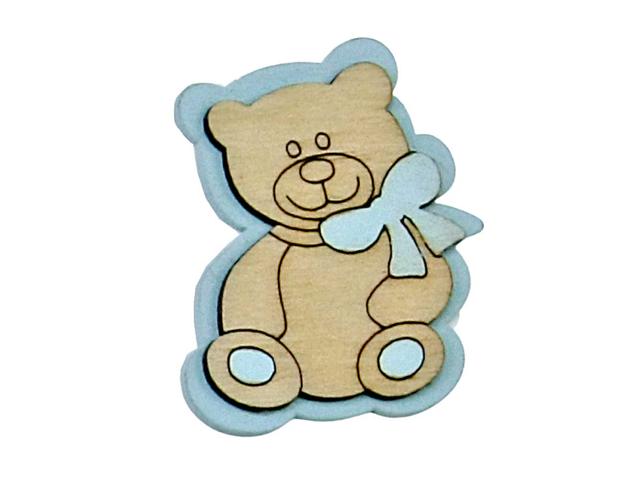 dec.orsetto legno azzurro l2168