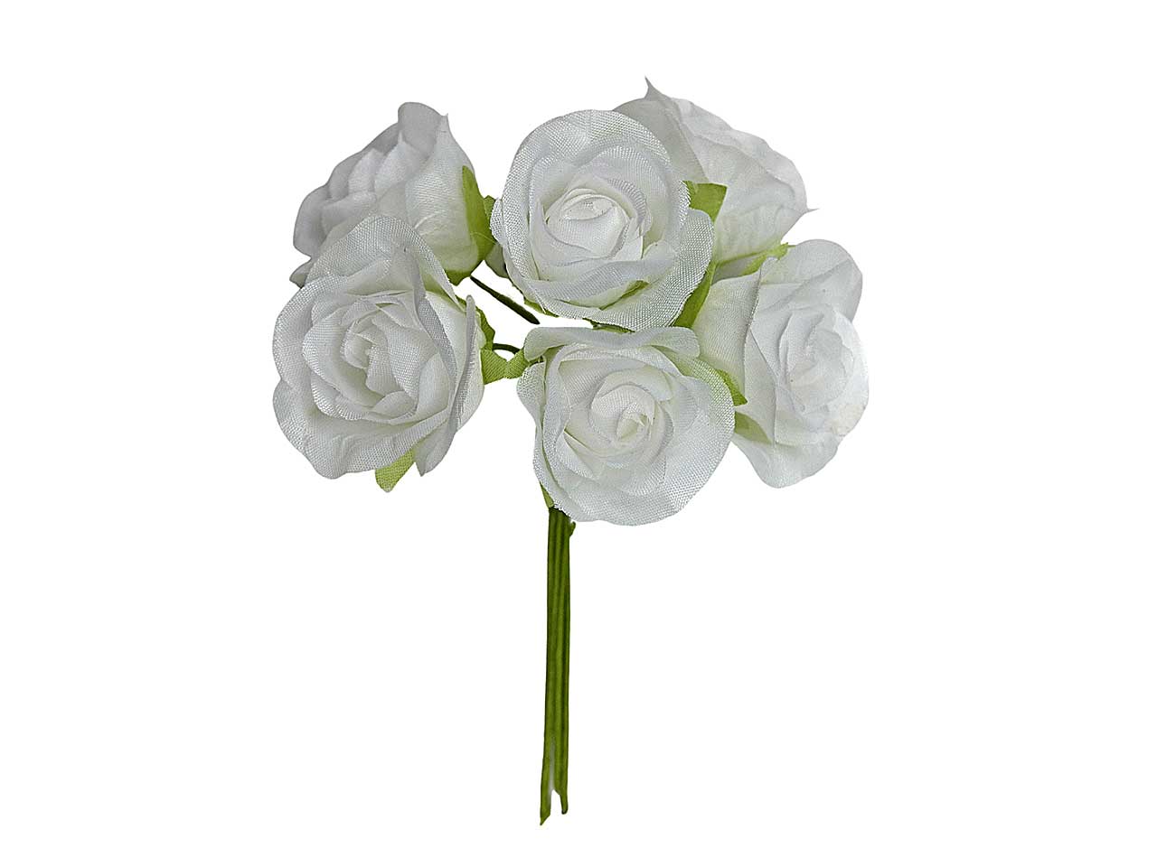 Fiore rosa d.3,5cm rosso 36 pezzi l2173/wht