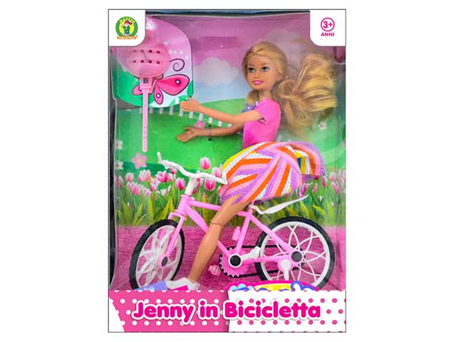 Bambola jenny in bicicletta 20610319