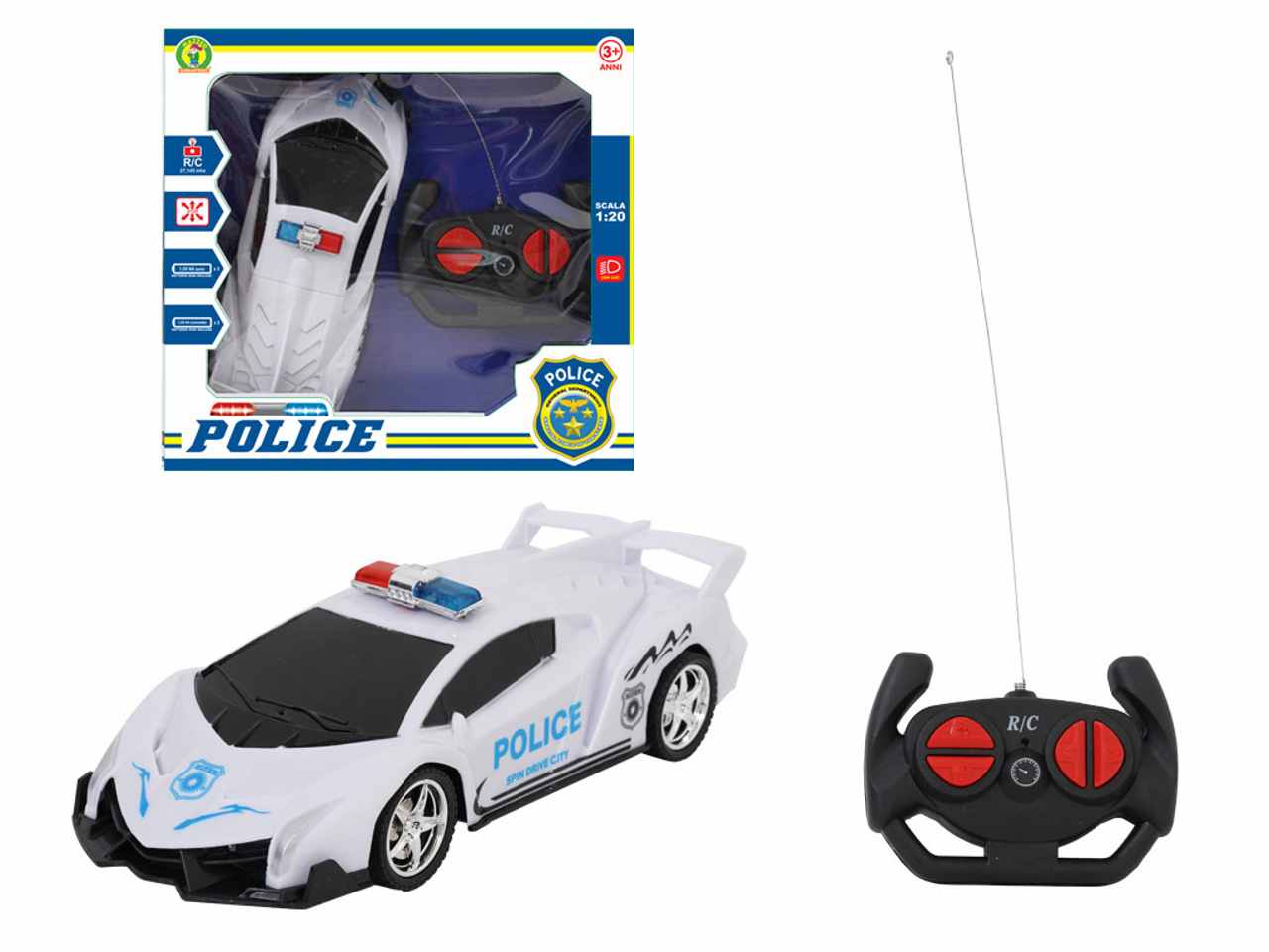 auto polizia radiocomandata