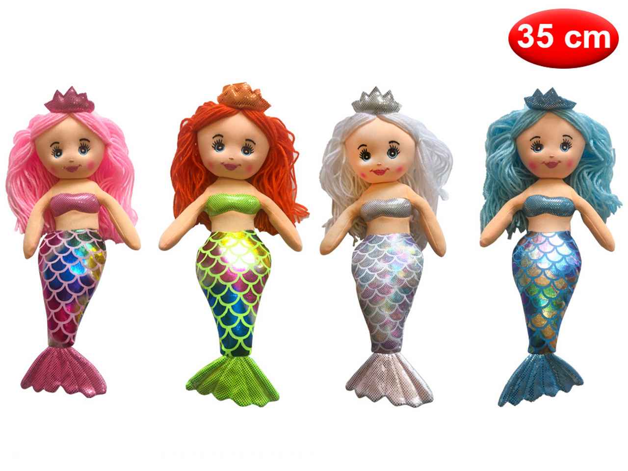 bambola di pezza sirene 35cm 20732196