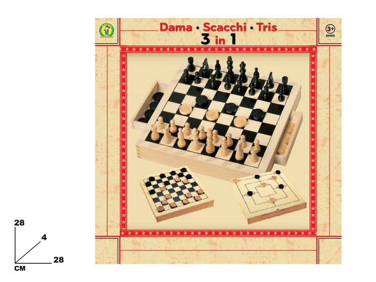 Dama scacchi tris 3 in 1 20800888