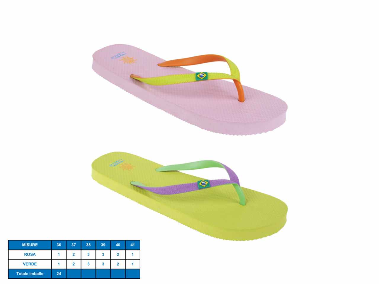 Infradito donna modello peonia taglie dal 36-41