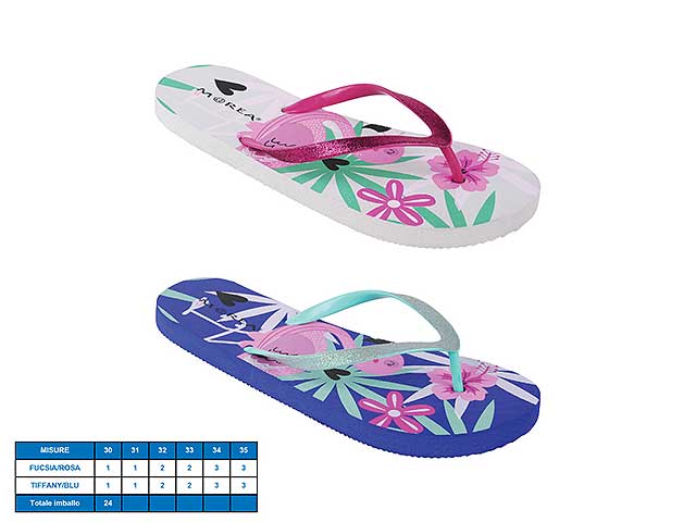 Infradito ragazza flamingo taglia 30-35