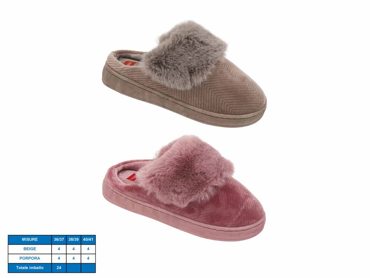pantofola da donna modello valdaora taglie 36-41