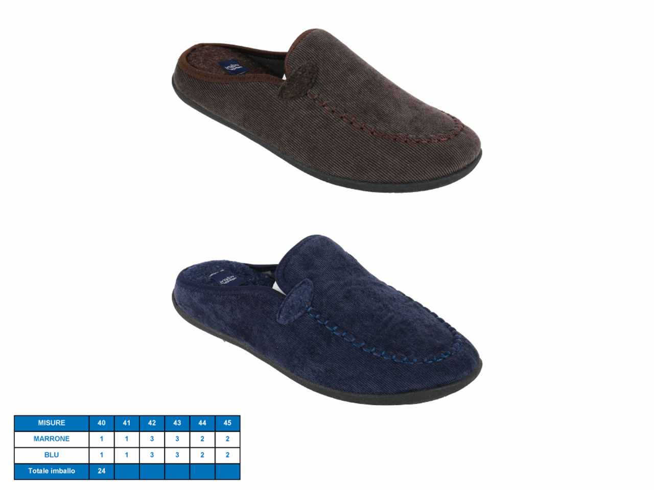 Pantofola da uomo modello new orleans taglie 40-45