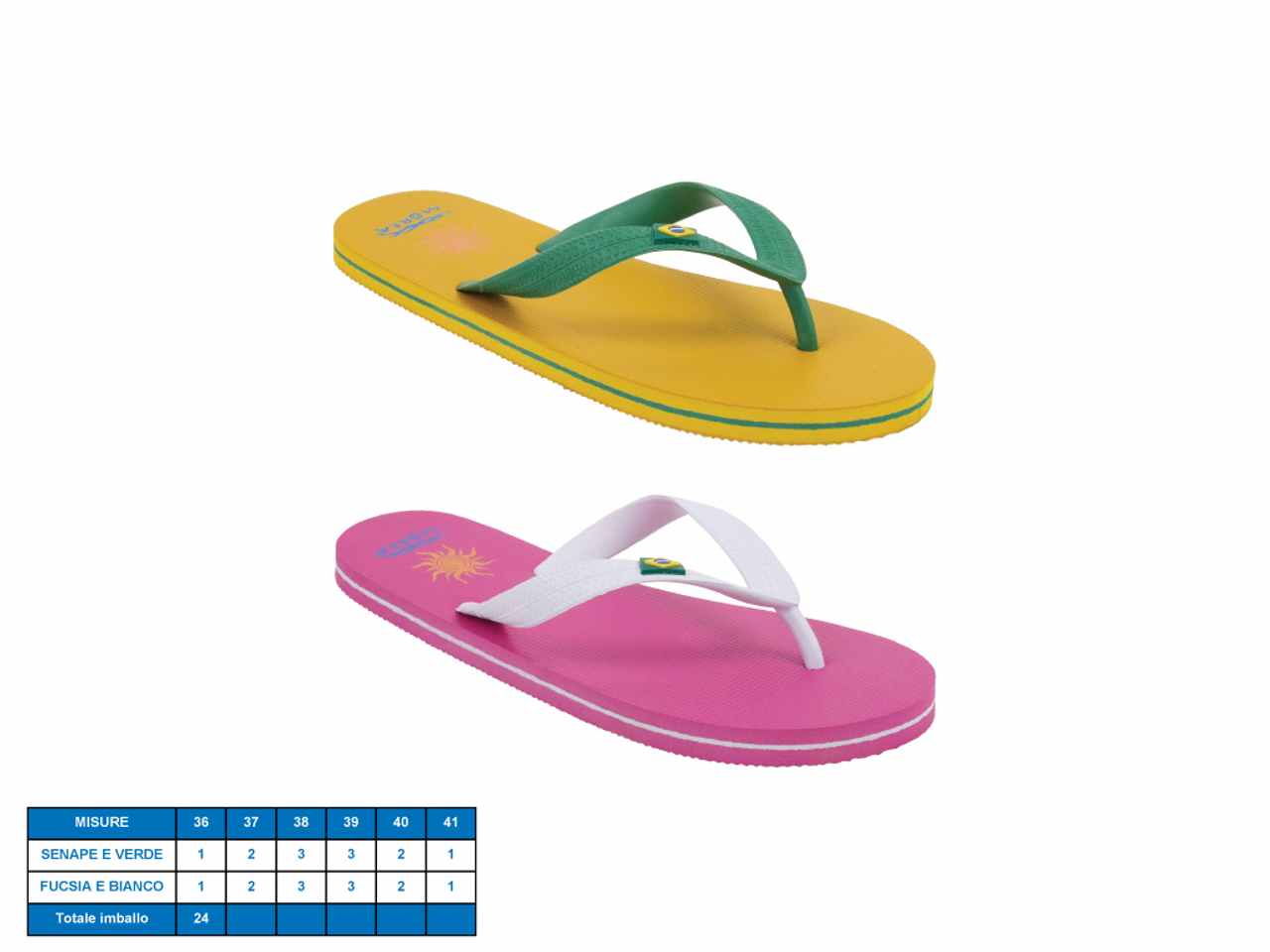 Infradito donna modello tremiti taglie dal 36-41