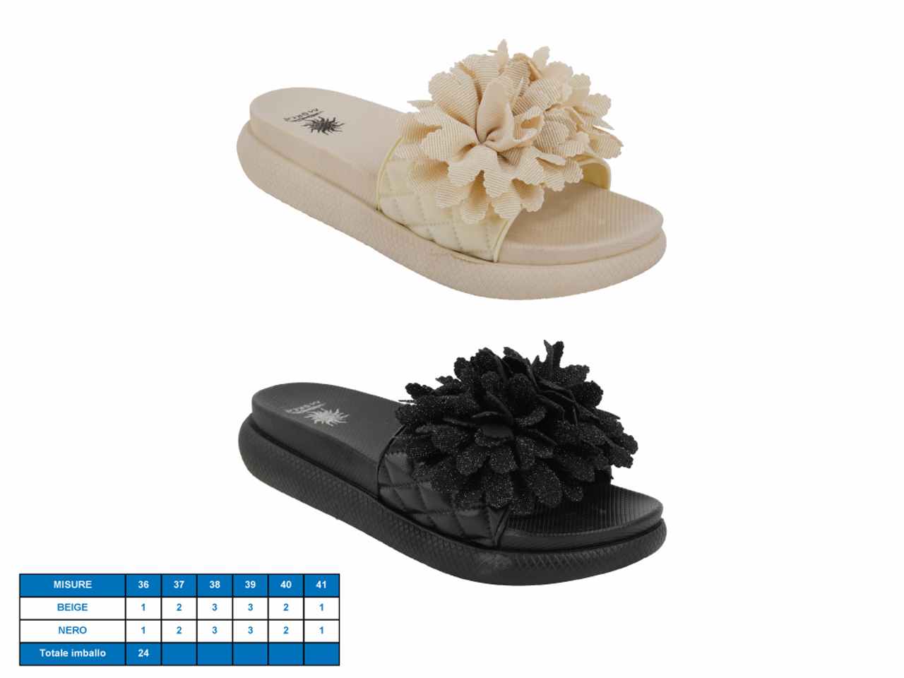 Ciabatta donna modello sydney taglie dal 36-41