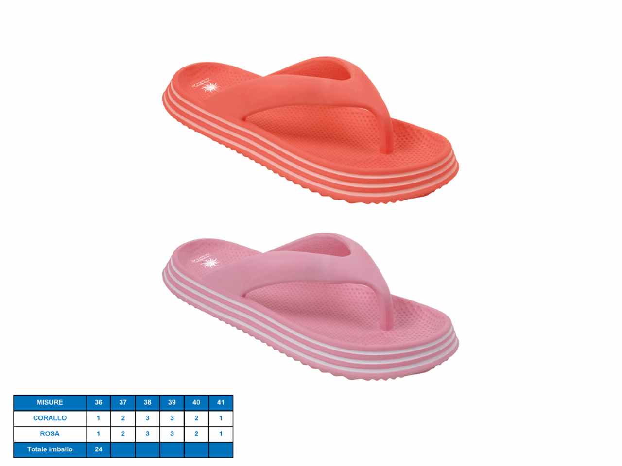Infradito donna modello porto ercole taglie dal 36-41