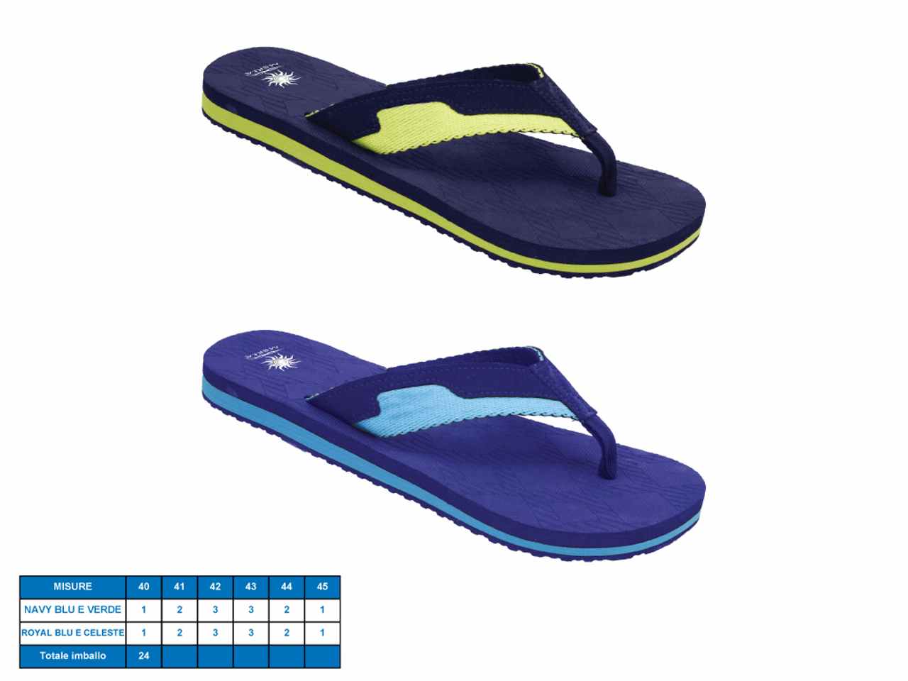 Infradito uomo modello minorca taglie dal 40-45
