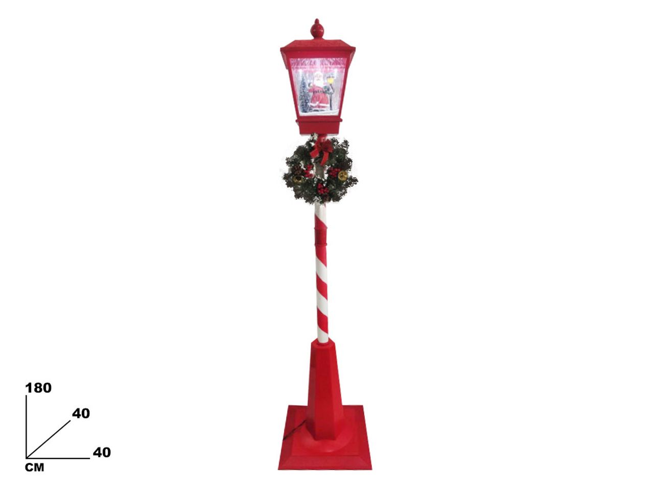 Lanterna con led misura 180x40x40cm
