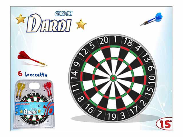 Gioco dardi + 6 freccette