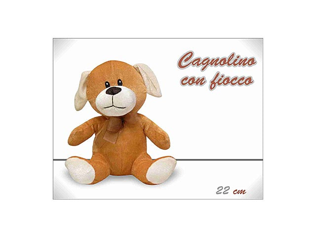 Cane c/fiocco 22cm
