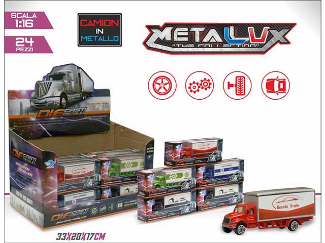 camion metal d/box 24 pezzi 25644552