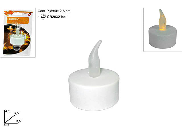 Lumino fiamma tealight con batesta di gi001668