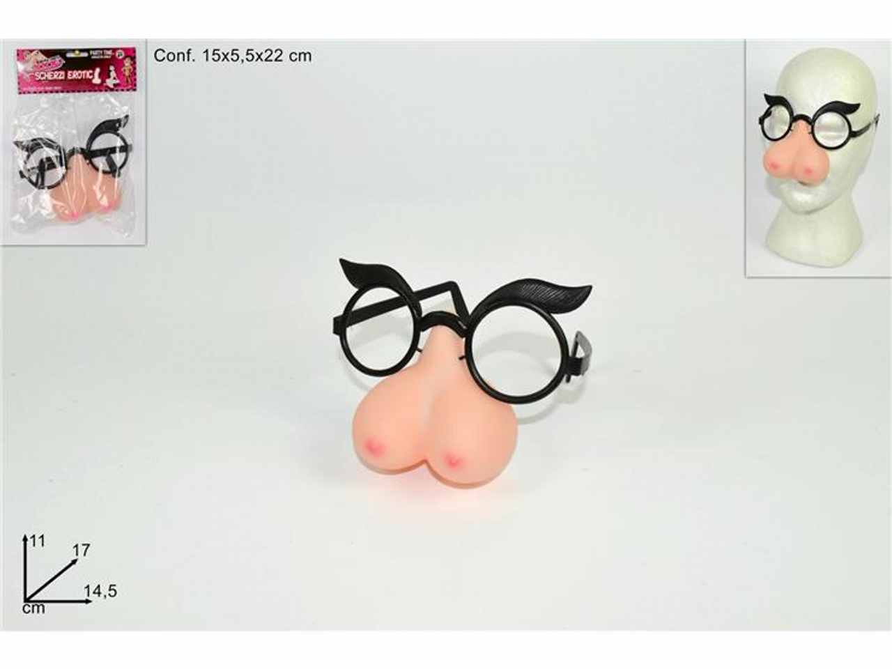 Occhiali uomo con naso sexy