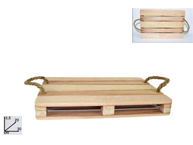 Pedana legno c/manici 20x30c cm000937a