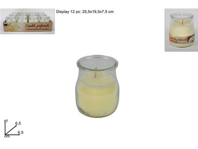 bicchiere candela profumata ciamb.ln000574n