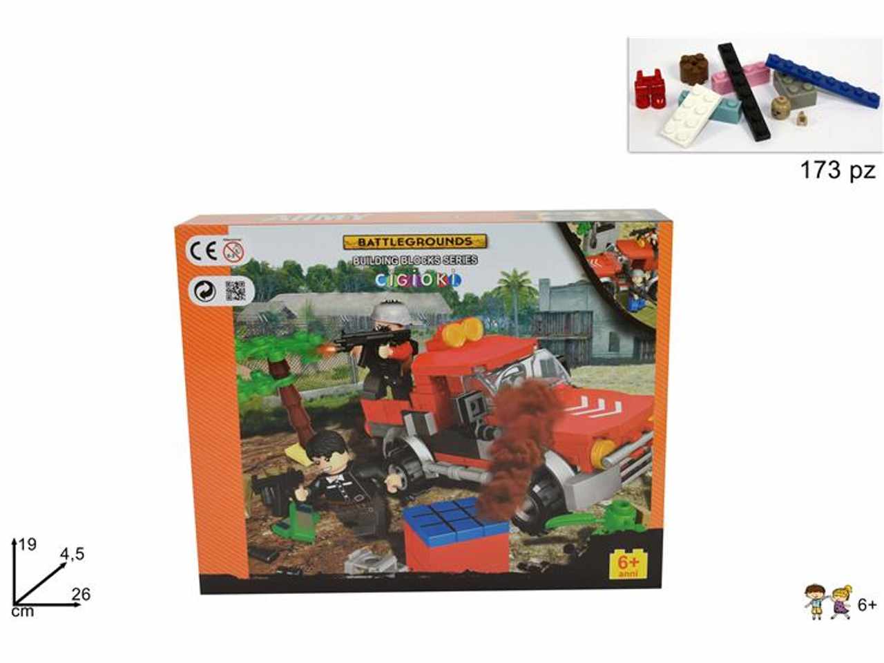 costruzioni camioncino assalto 173pz mi