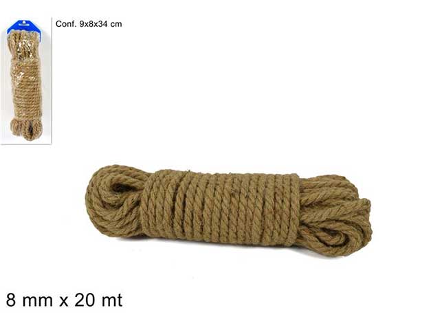 corda juta 8mmx20mt mi013558b