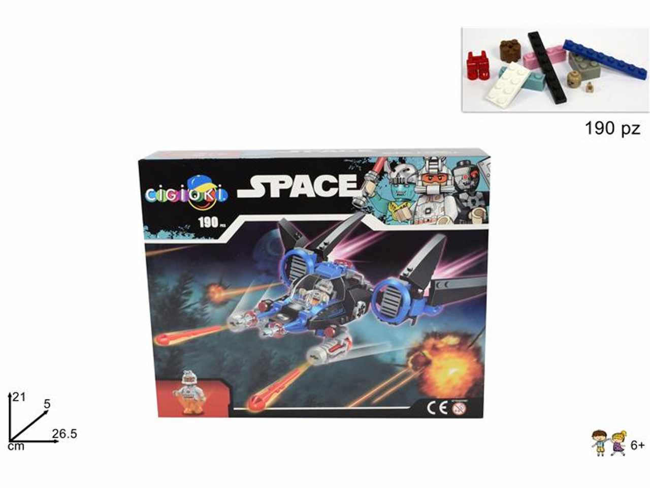 Costruzioni spazio navicella 190pz mi01