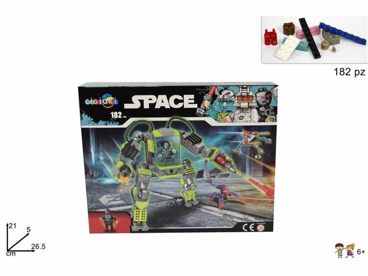 Costruzioni spazio robot 182pz mi013655