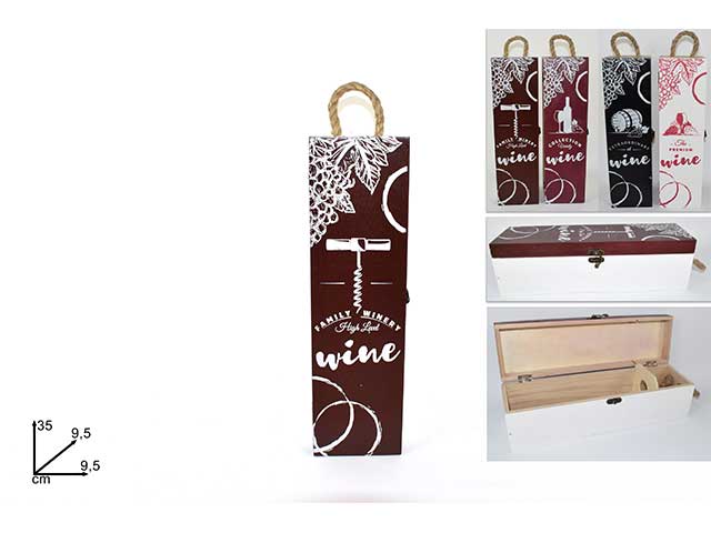 porta bottiglia 1p legno
