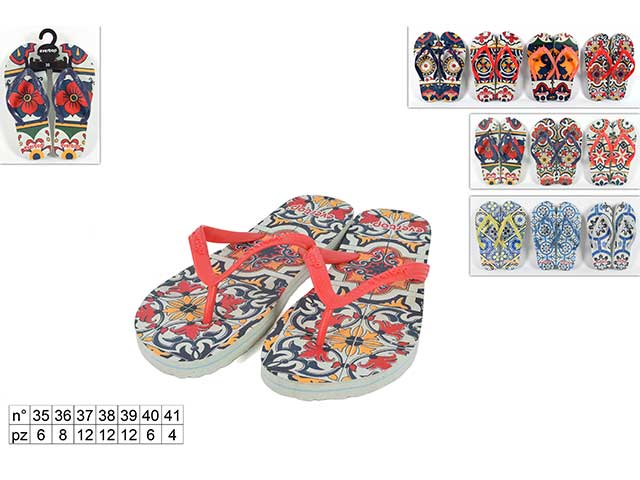 infradito donna fantasia taglia 35-41