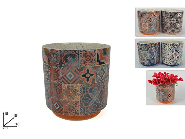 Vaso portapiante tondo 18cm d9505-1