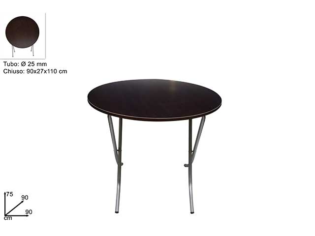 Tavolo legno tondo richiudibile ba000087b
