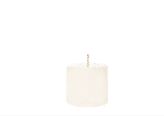 Candela moccolo 7x8cm avorio 89019