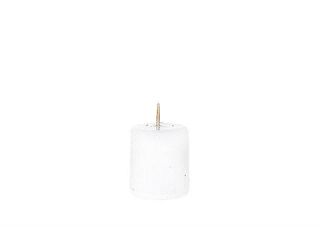 Candela moccolo 5,7x5cm bianca 89118